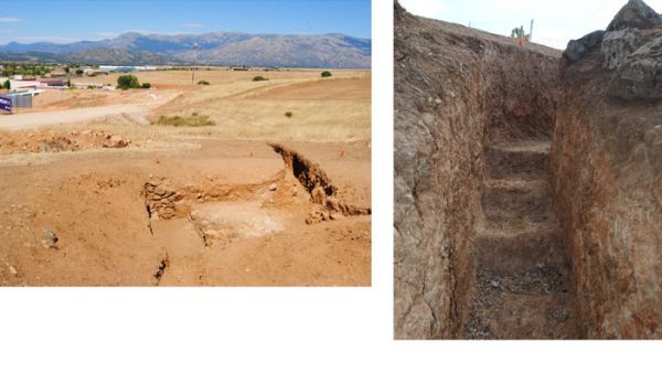 Las trincheras del “Alto Eugenio”, durante su excavación arqueológica urgente por la empresa “Áqaba arqueólogos”, durante el verano de 2020