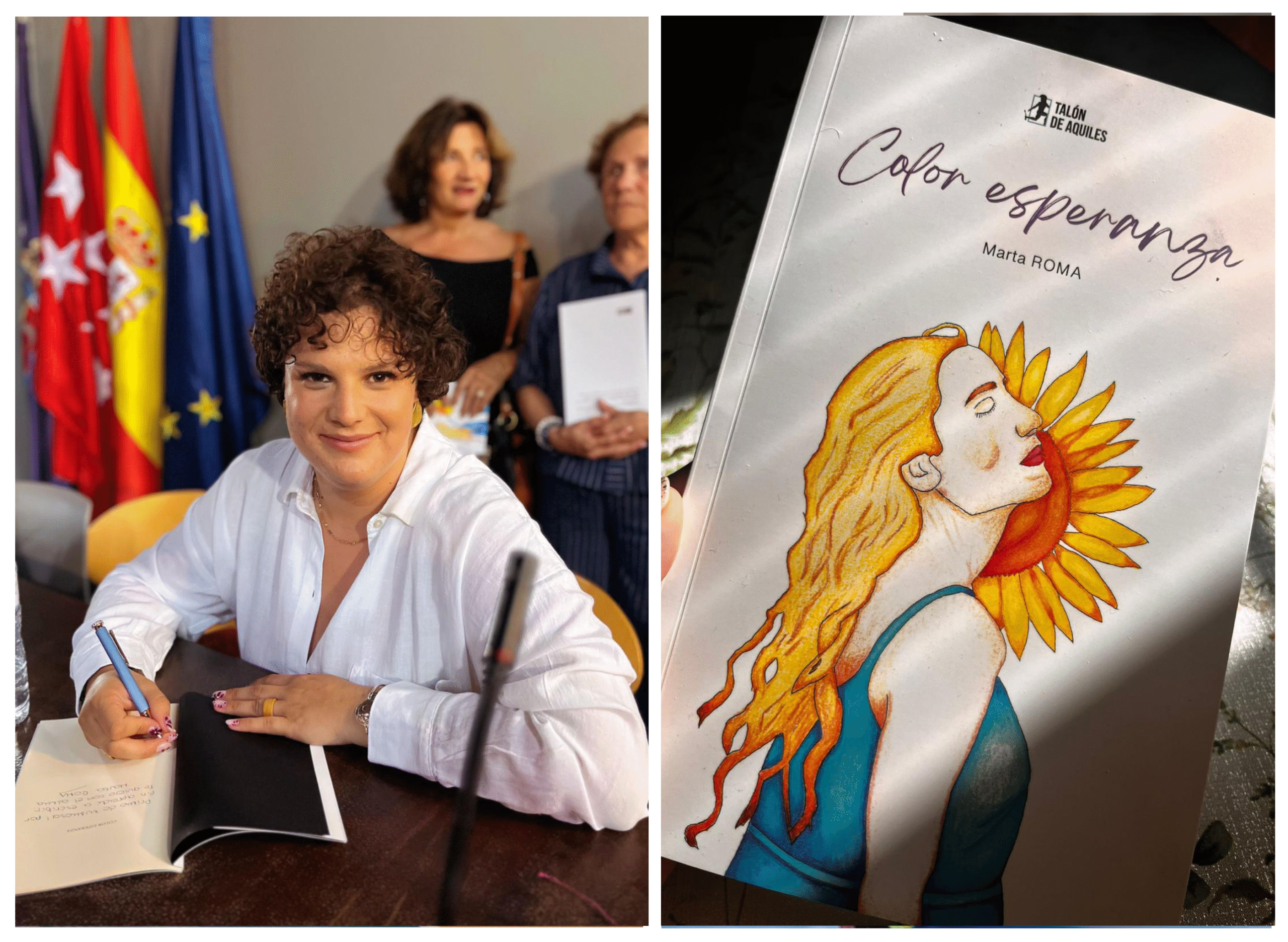 El libro Color esperanza poesía de Marta Roma