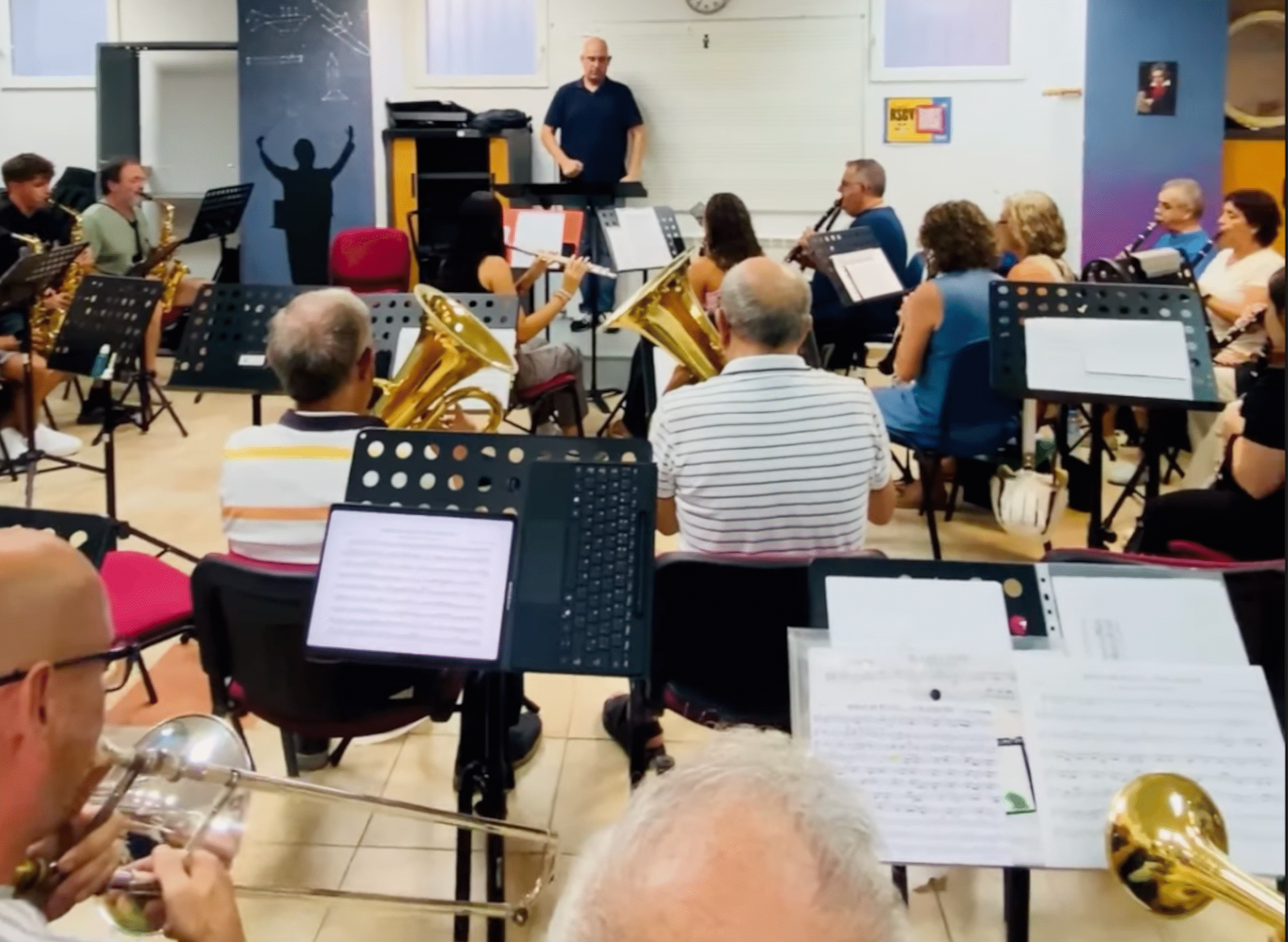 Músicos de la Banda Sinfónica de Colmenar Viejo